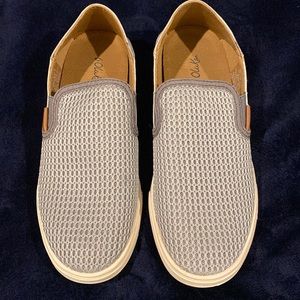 NWOT OLUKAI - Pehuea Women’s Slip-On Sneakers GRAY. 6 1/2